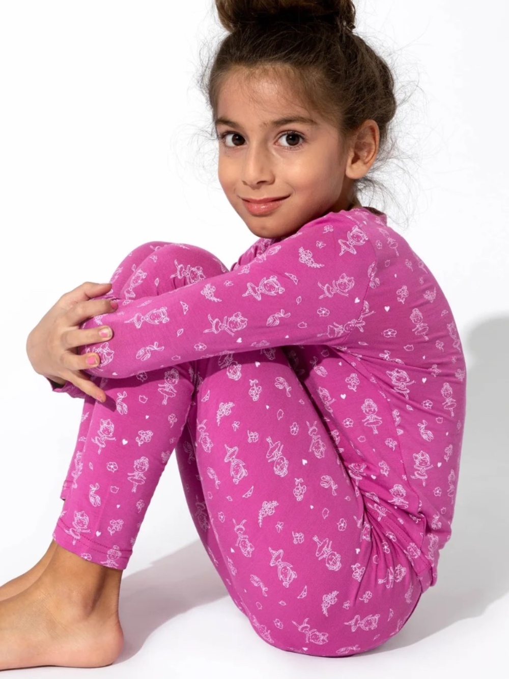 Bellabu Bear | Ballerina Bamboo Kids Pajamas | Size 6